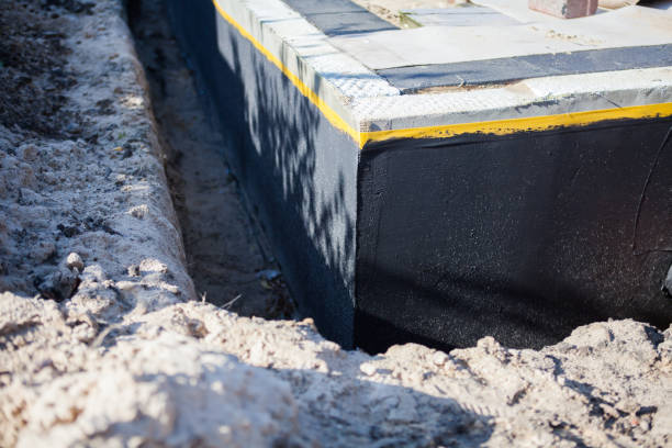 Residential Wet Basement Repair installation at a Freeport, NY home by SJ Waterproofing Pros